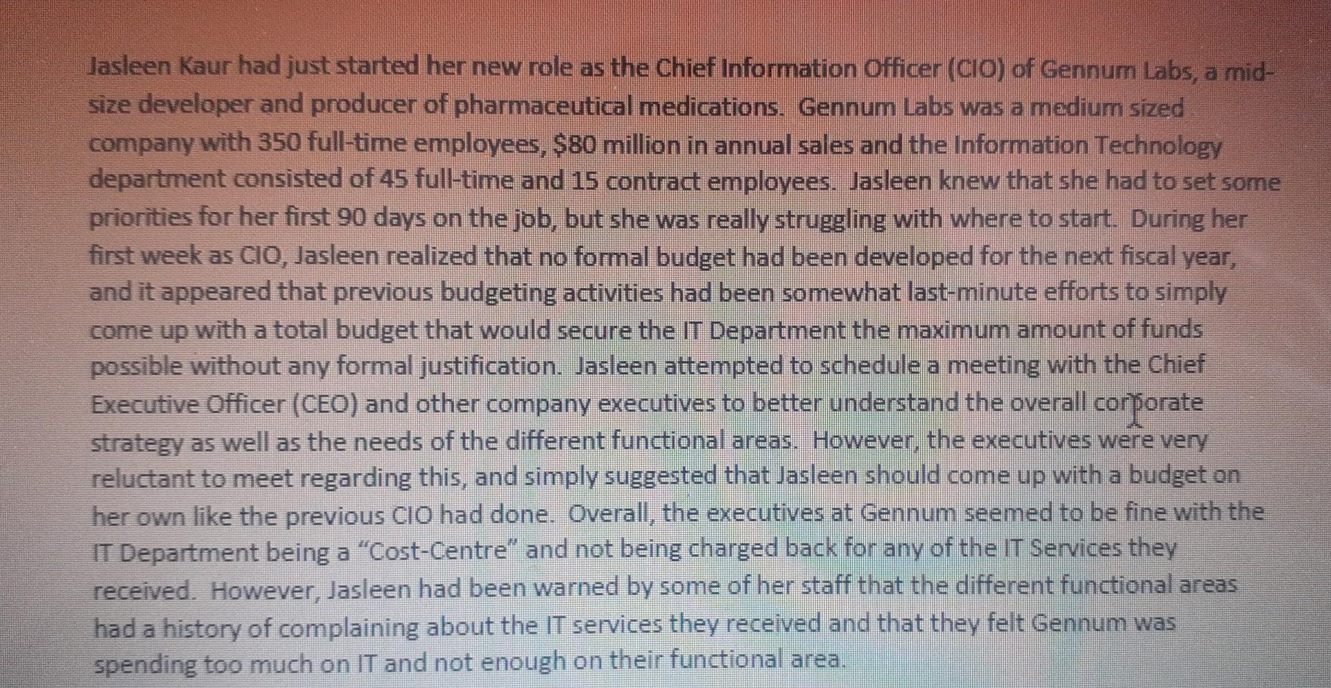 Jasleen Kaur had just started her new role as the