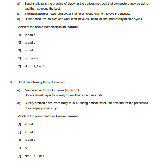 a) Benchmarking is the practice of studying the
