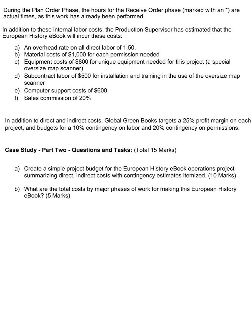 Case Study - Part One: Defining Operations