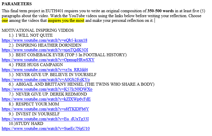 Please select only 1 topic and answer it, please