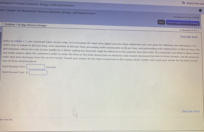 omework: Process Selection, Design, and
