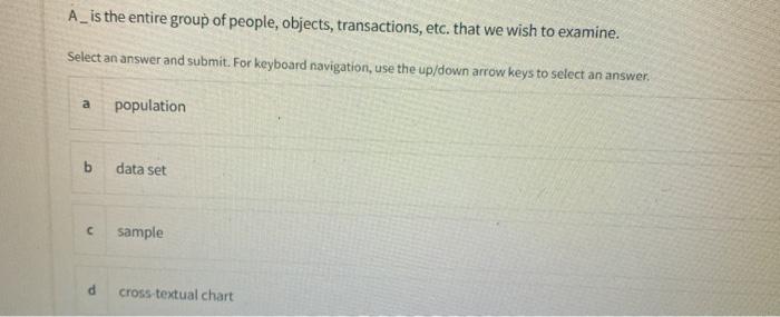 In order to ensure that the sample is