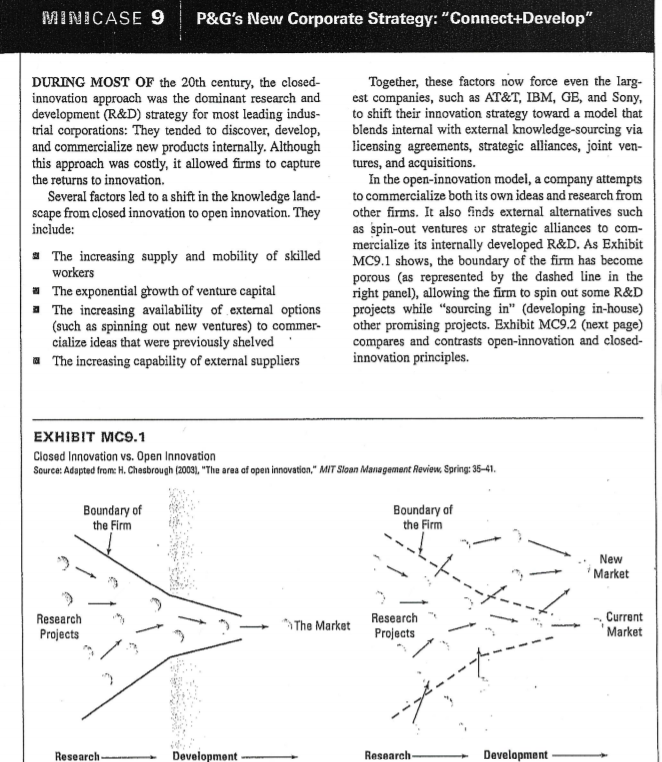 MINICASE 9 P&G's New Corporate Strategy: