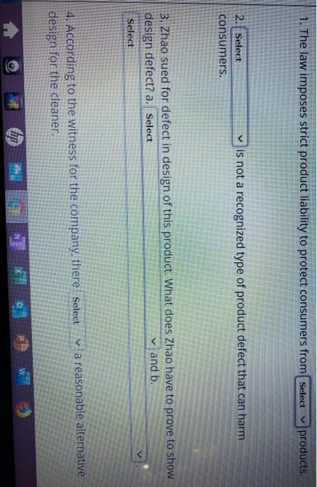 1. The law imposes strict product liability to