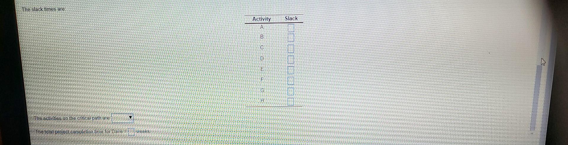 Dave Fletcher was able to determine the activity