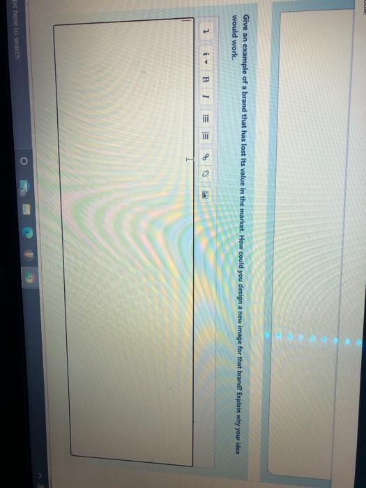 UUE Give an example of a brand that has lost its