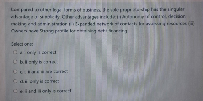 Compared to other legal forms of business, the