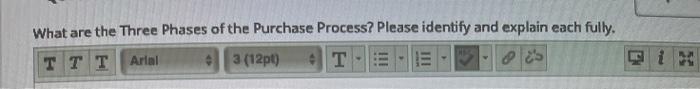 What are the Three Phases of the Purchase