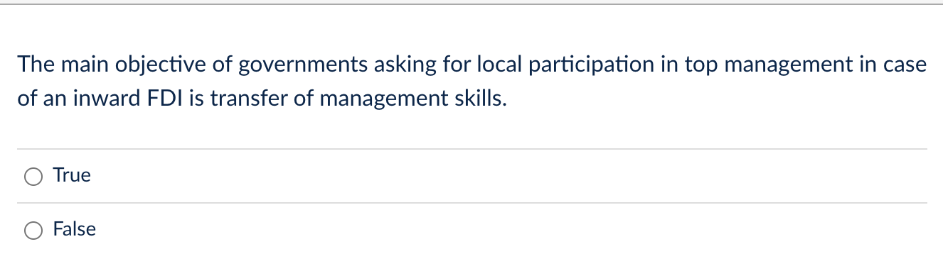 The main objective of governments asking for