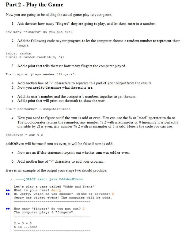 Please code in Python! Please code in Python!