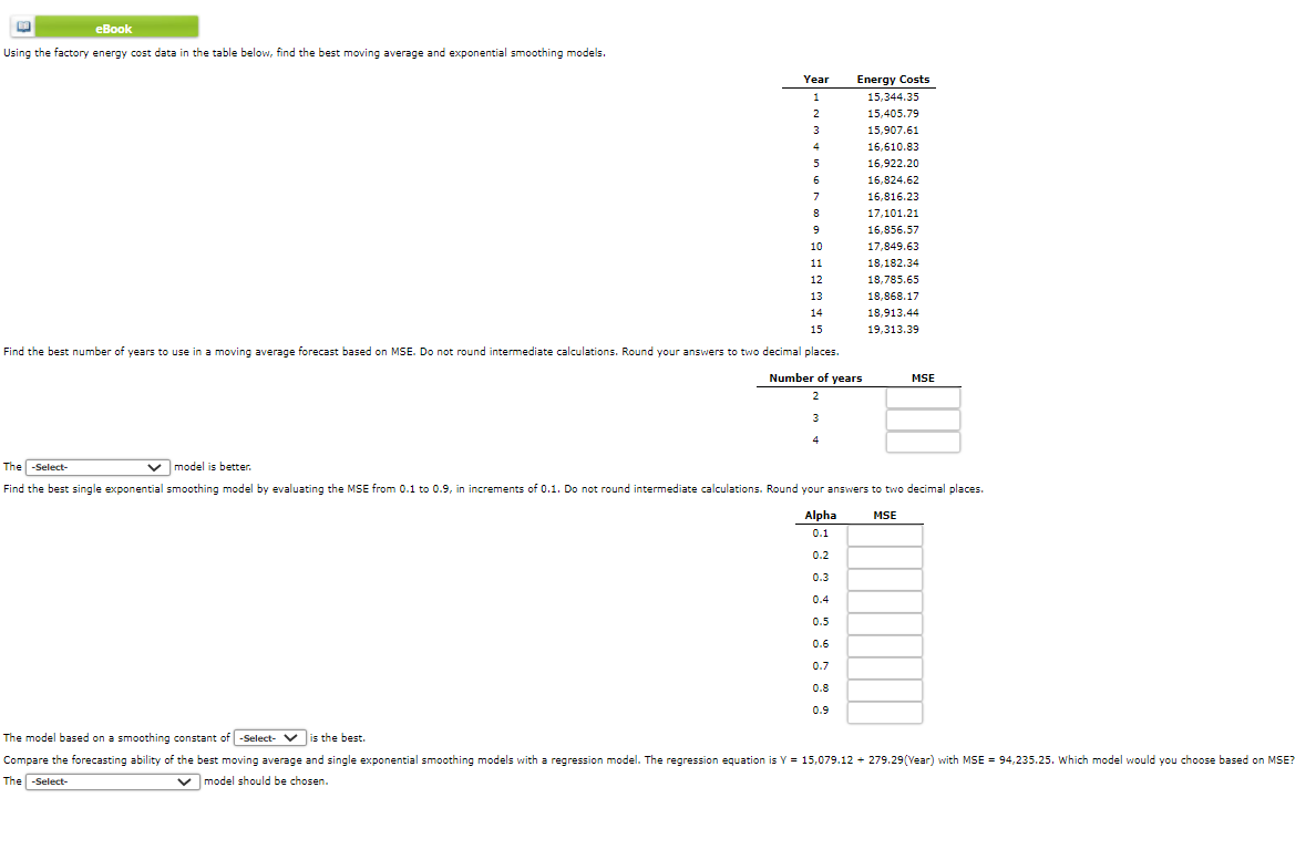 eBook Using the factory energy cost data in the