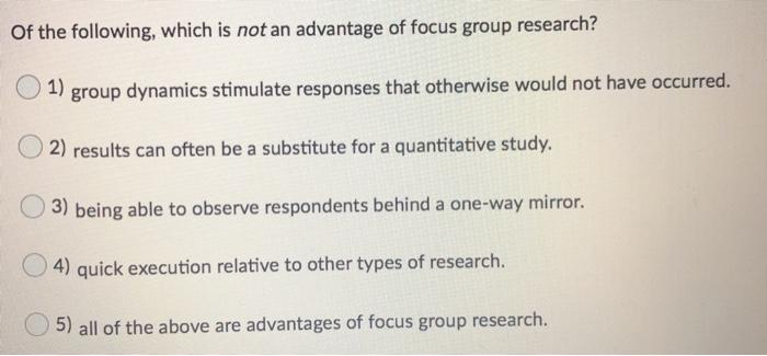 In-depth interviews typically are less expensive