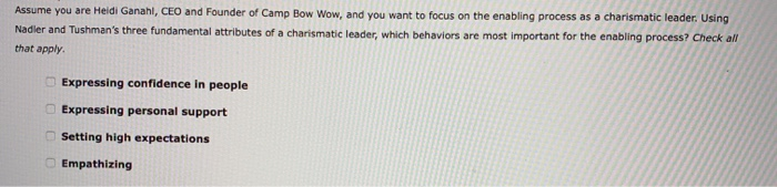 Use your knowledge of different aspects of