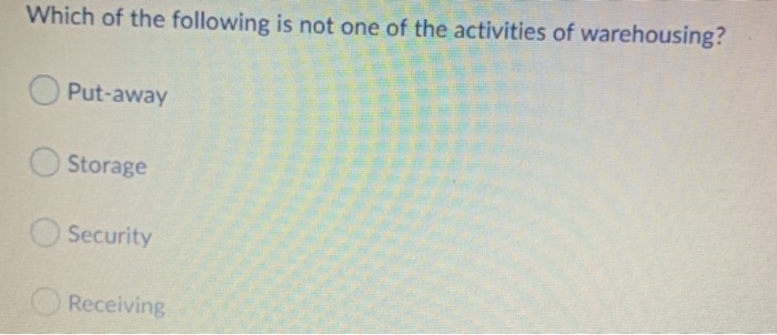 Which of the following is not one of the