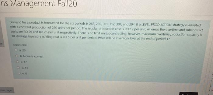 -ns Management Fall20 Demand for a product is