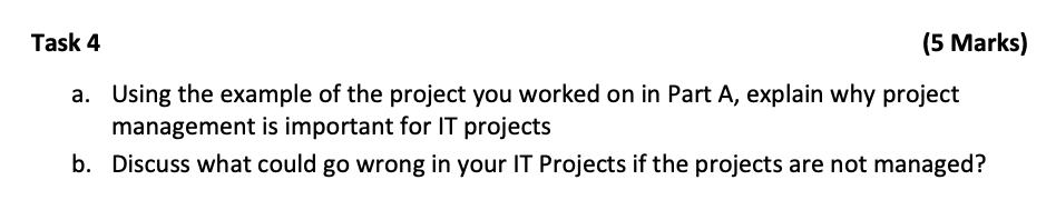 Can you answer it as a general? Task 4 (5 Marks)