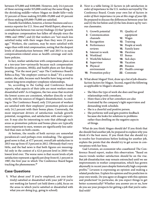 4. Most of us have to work for a living, and a