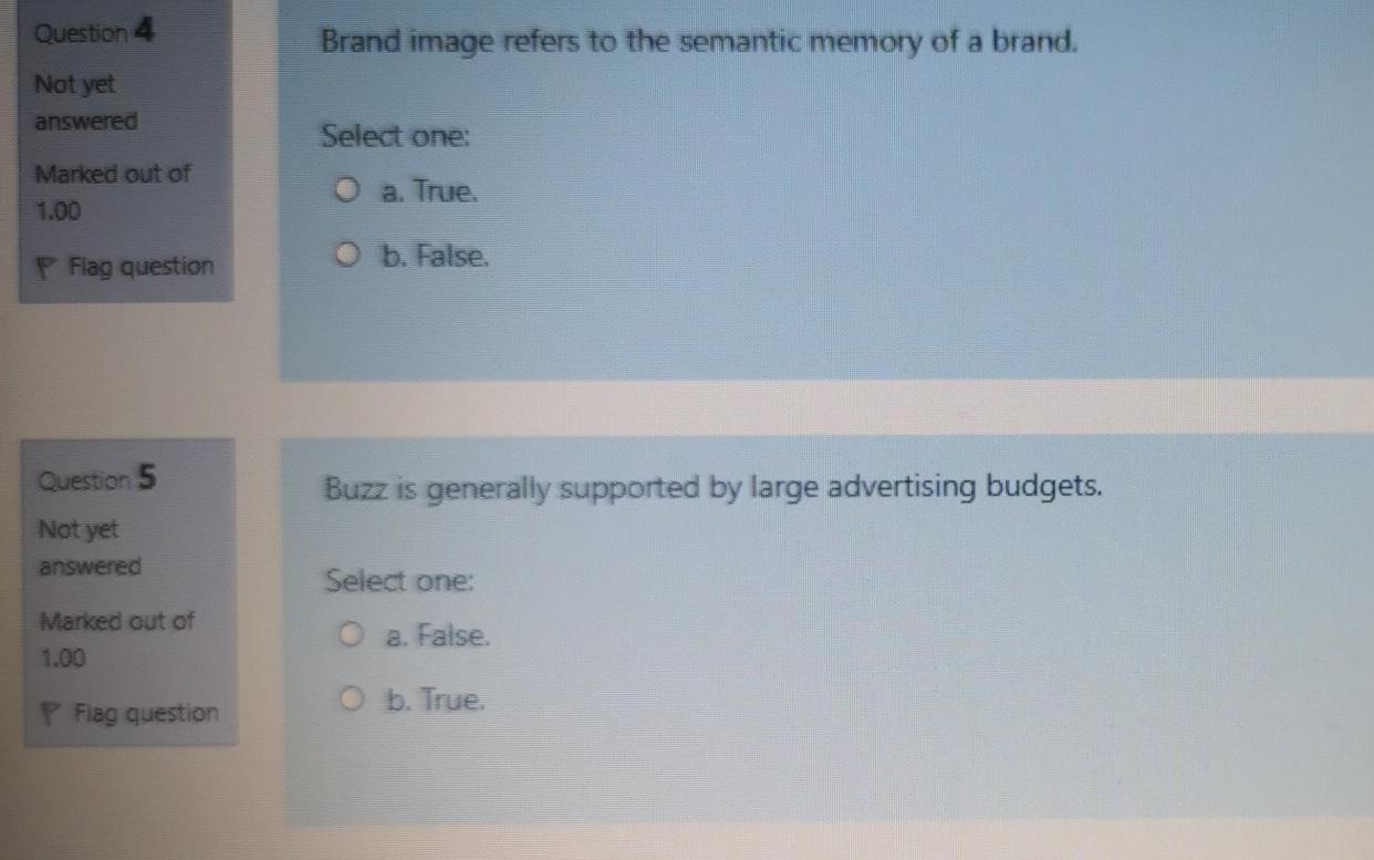 estion 1 Most consumer purchases involve