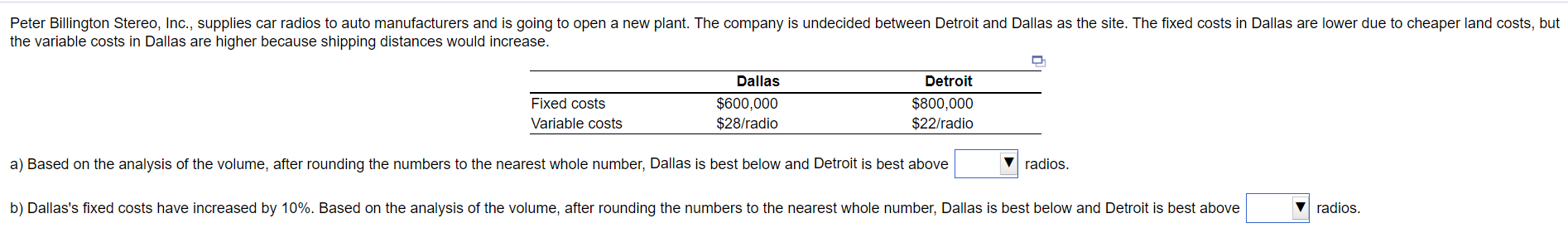 Peter Billington Stereo, Inc., supplies car