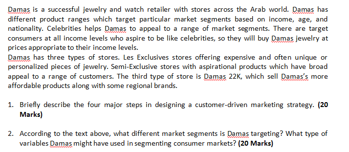 PLEASE SOLVE PART B ONLY Damas is a successful