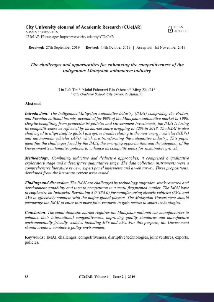 Please provide an analysis of competitive issues,