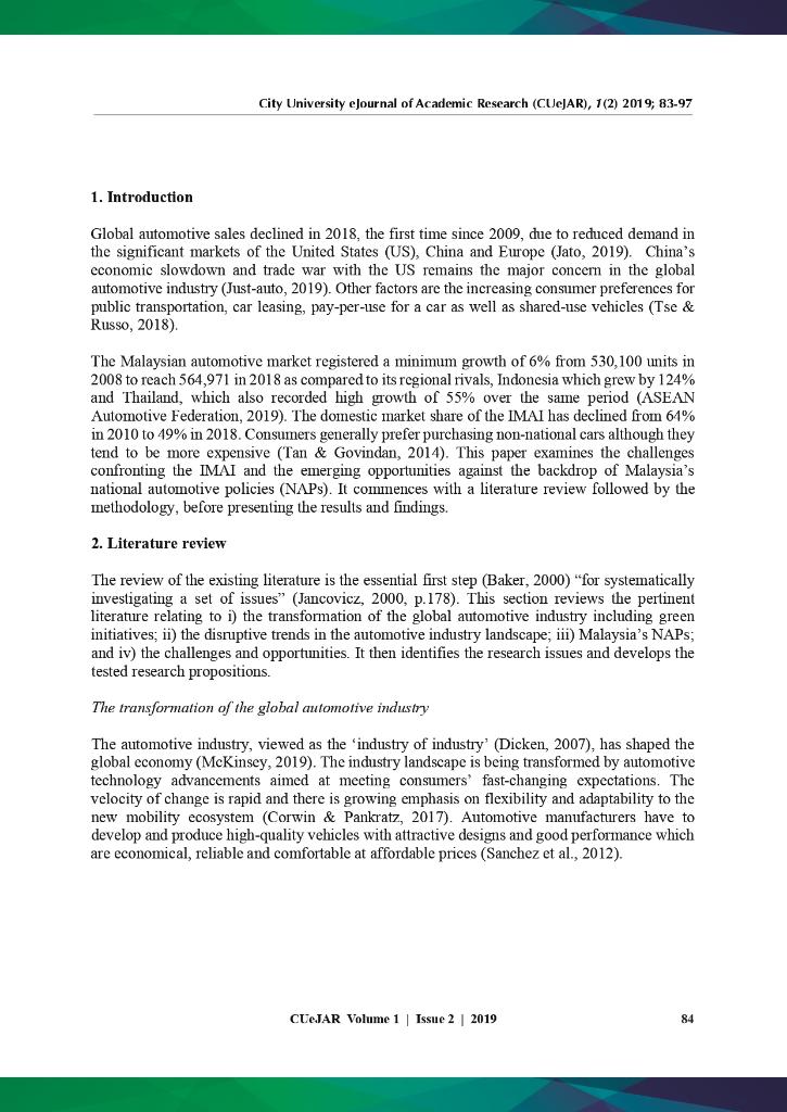 Please provide an analysis of competitive issues,