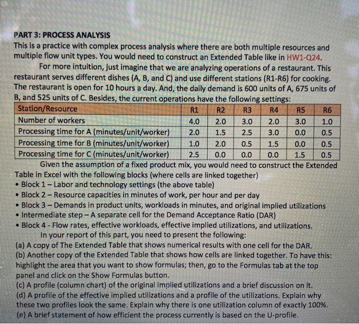 PART 3: PROCESS ANALYSIS This is a practice with