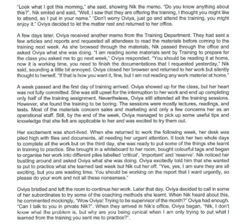 Read the case below and answer the questions at