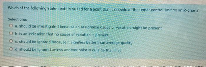 Which of the following statements is suited for a