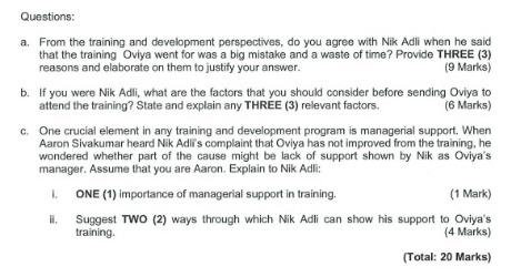 Read the case below and answer the questions at