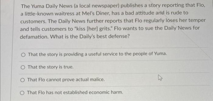 The Yuma Daily News (a local newspaper) publishes