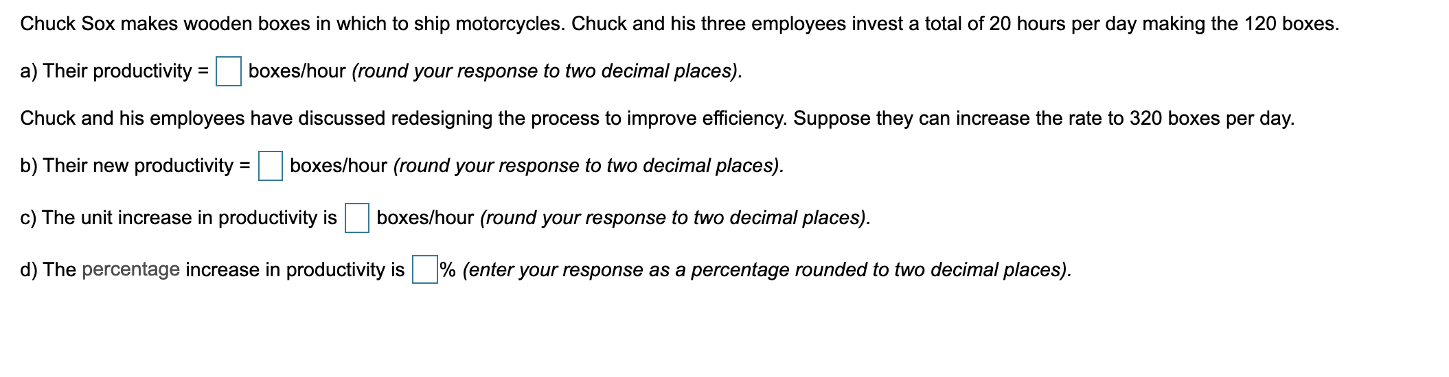 Chuck Sox makes wooden boxes in which to ship