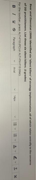 Beer and Eisenstat (2000) identified six "silent