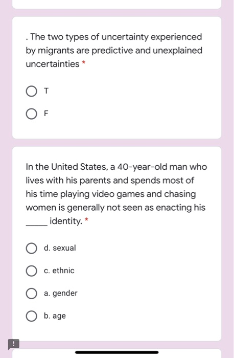 these all are mcq 3:237 docs.google.com Migrants