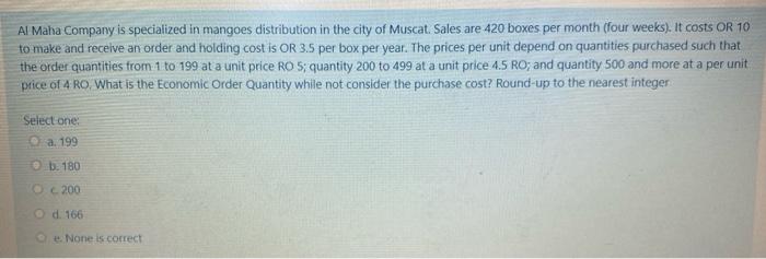 Al Maha Company is specialized in mangoes