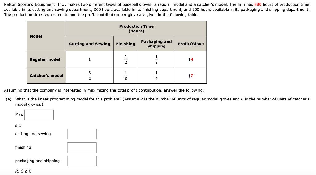 Kelson Sporting Equipment, Inc., makes two