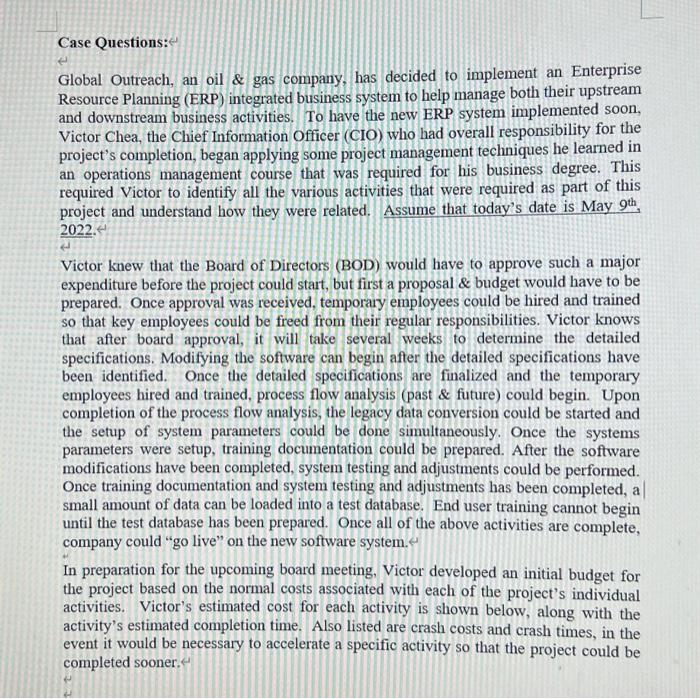 Please answer question 5,6,7 thanks! Case