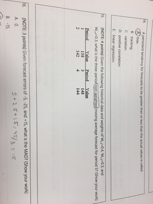 A persistent tendency for forecasts to be greater