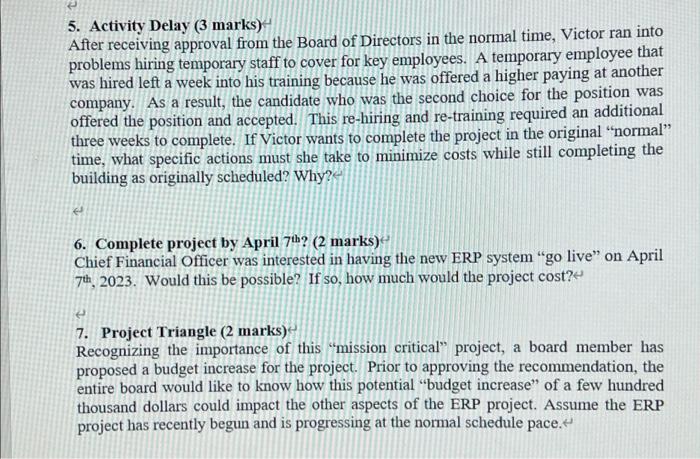 Please answer question 5,6,7 thanks! Case