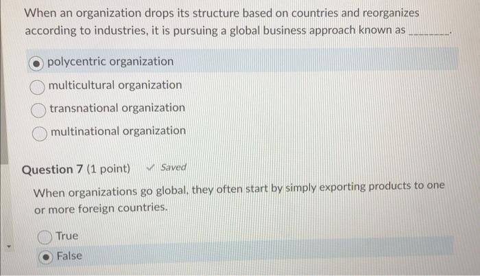 When an organization drops its structure based on