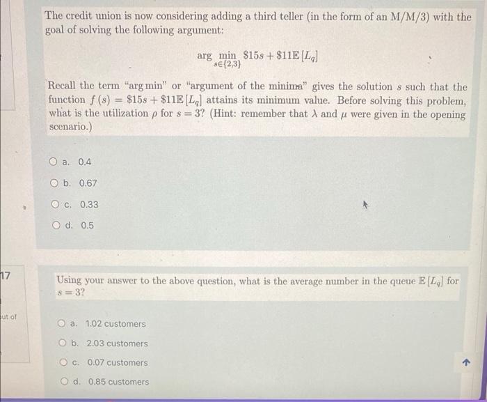 16&17 The credit union is now considering adding
