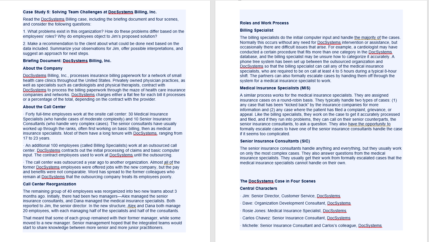 Case Study 5: Solving Team Challenges at Des