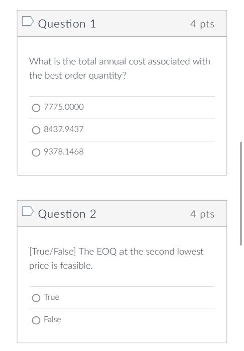 1/2 Alex wants to determine the best order