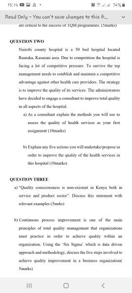 15:14 Read Only - You can't save changes to this