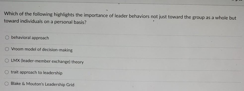 Which of the following highlights the importance