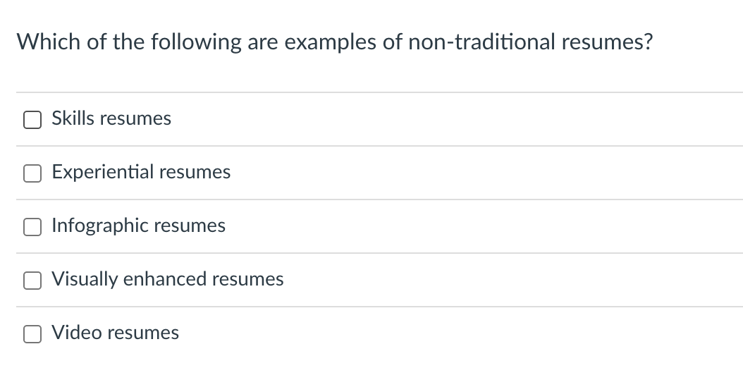 Which of the following are examples of