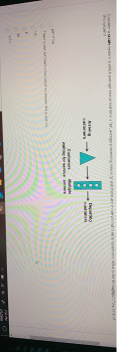 Consider a stable system in which average inter