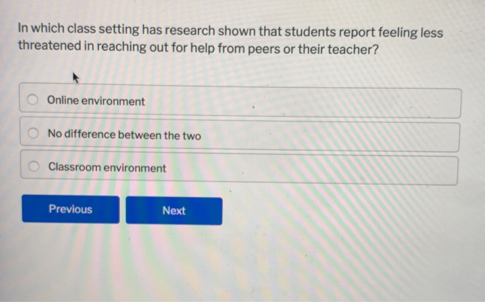 In which class setting has research shown that