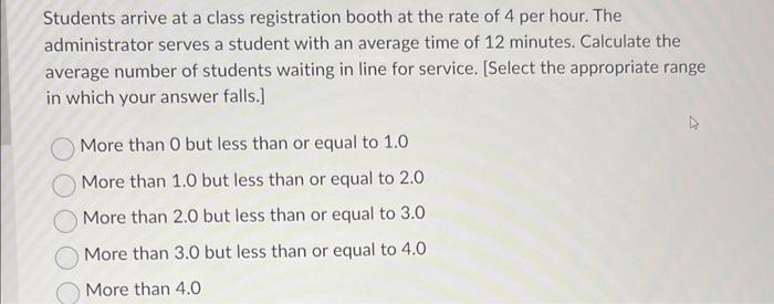 help Students arrive at a class registration