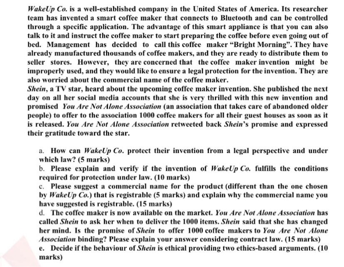 WakeUp Co. is a well-established company in the